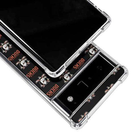 NHL Anaheim Ducks Pattern Google Pixel 6 Clear Case